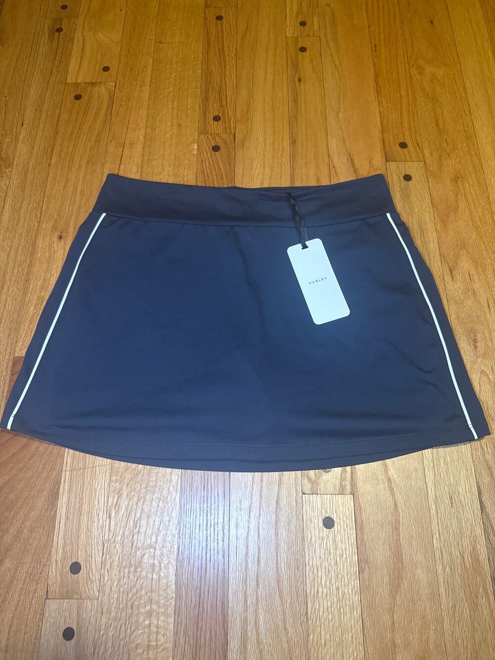 NEW Varley Tani High Rise Skort 14 Women XL Blue Nights Built In Shorts